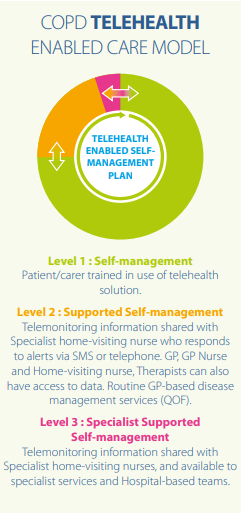 COPD Telehealth Enabled Model infographic