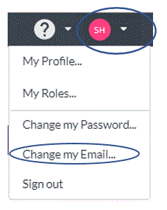 Change my email address